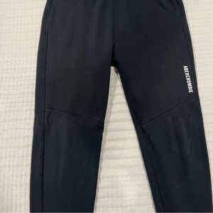 Abercrombie Kids Size 13/14 black logo sweatpants